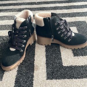 Blondo Devin Waterproof Bootie (Women) 7.5 Black Suede